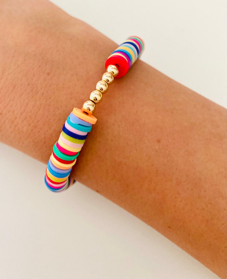 Preppy rainbow explosion bracelet