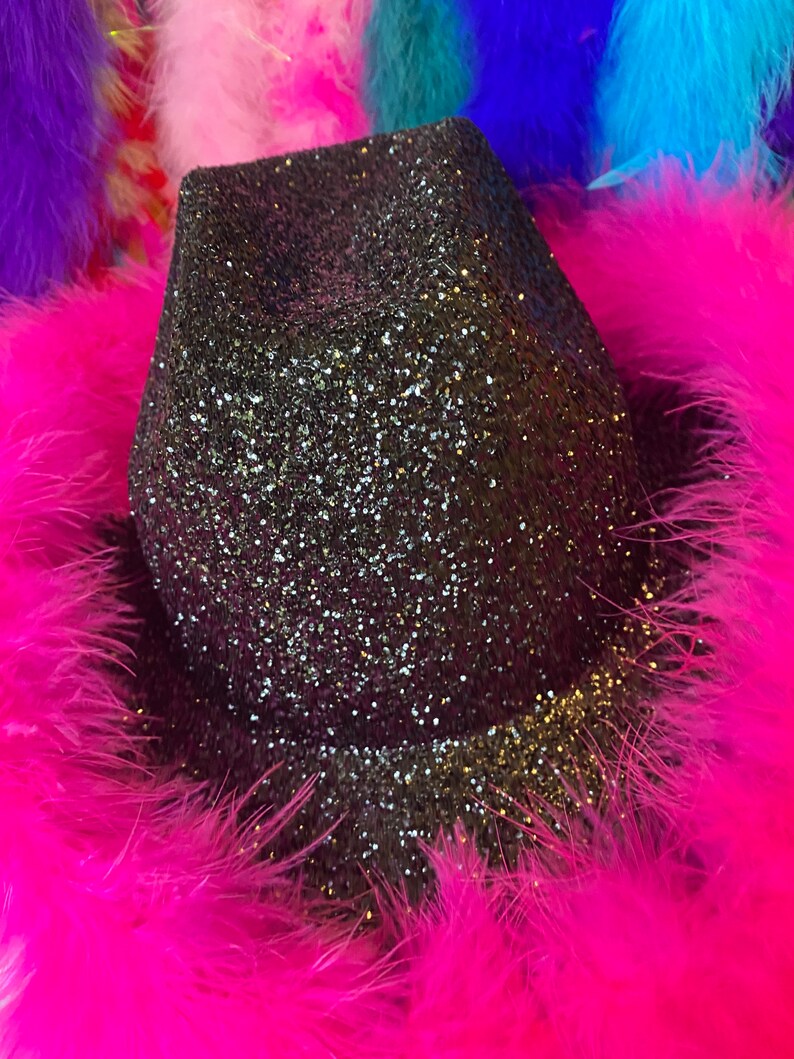 Glitter Cowboy Hat Etsy