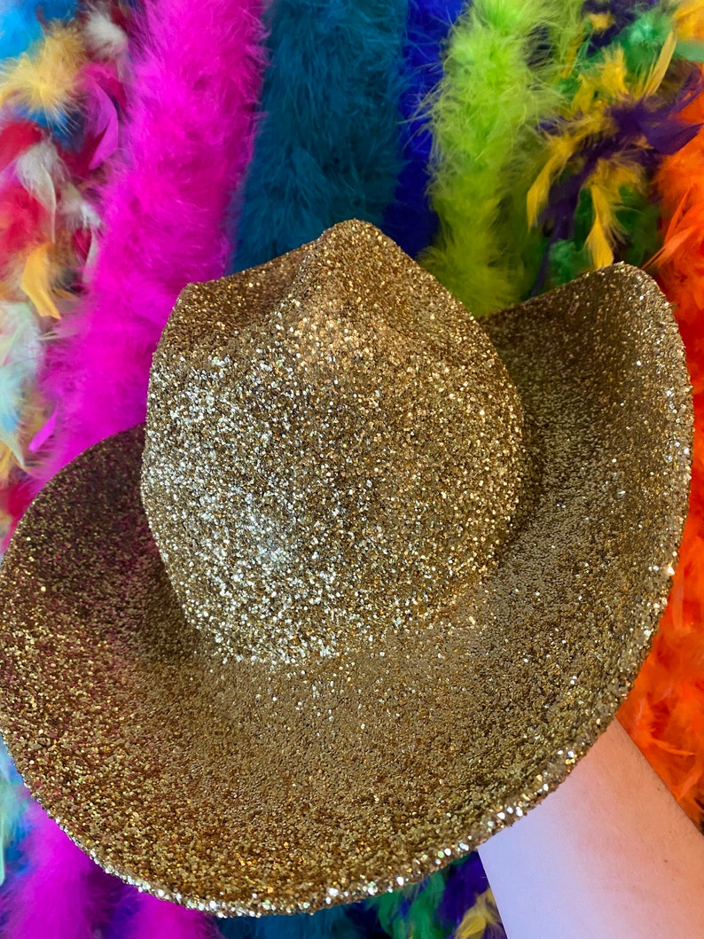 Glitter Cowboy Hat Etsy