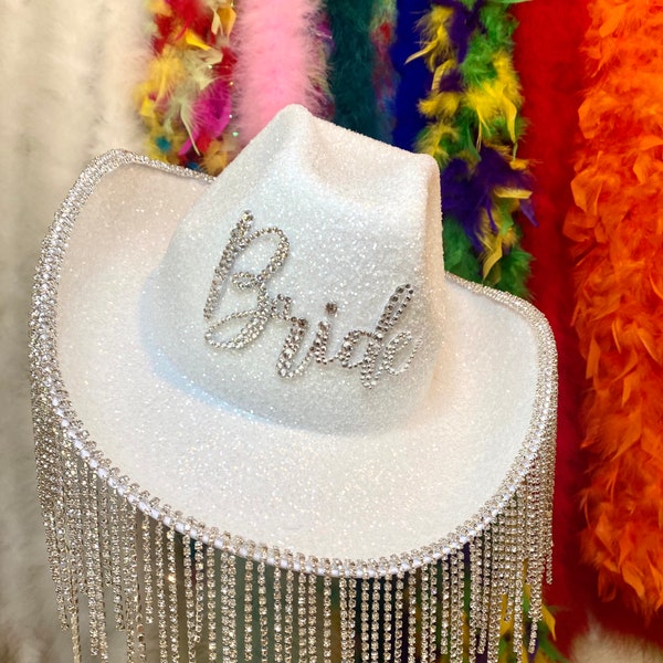 Custom Bride Cowboy hat