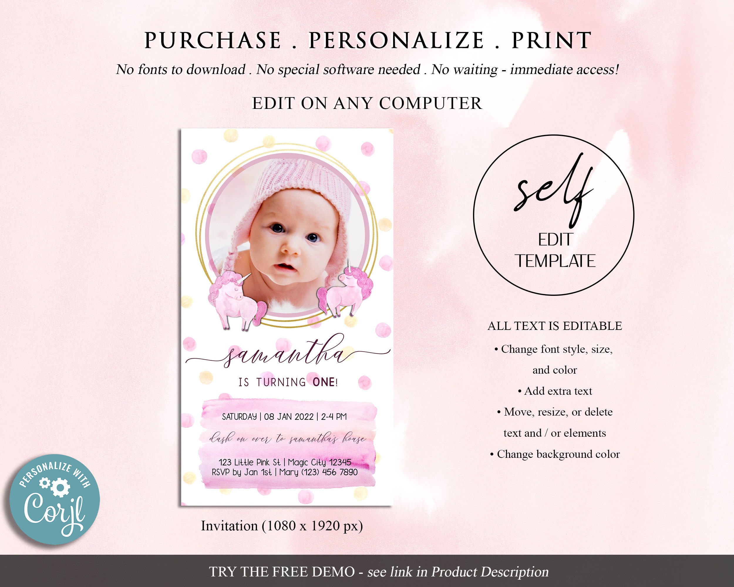 Electronic Birthday Invitation Virtual Paperless E Invite Evite