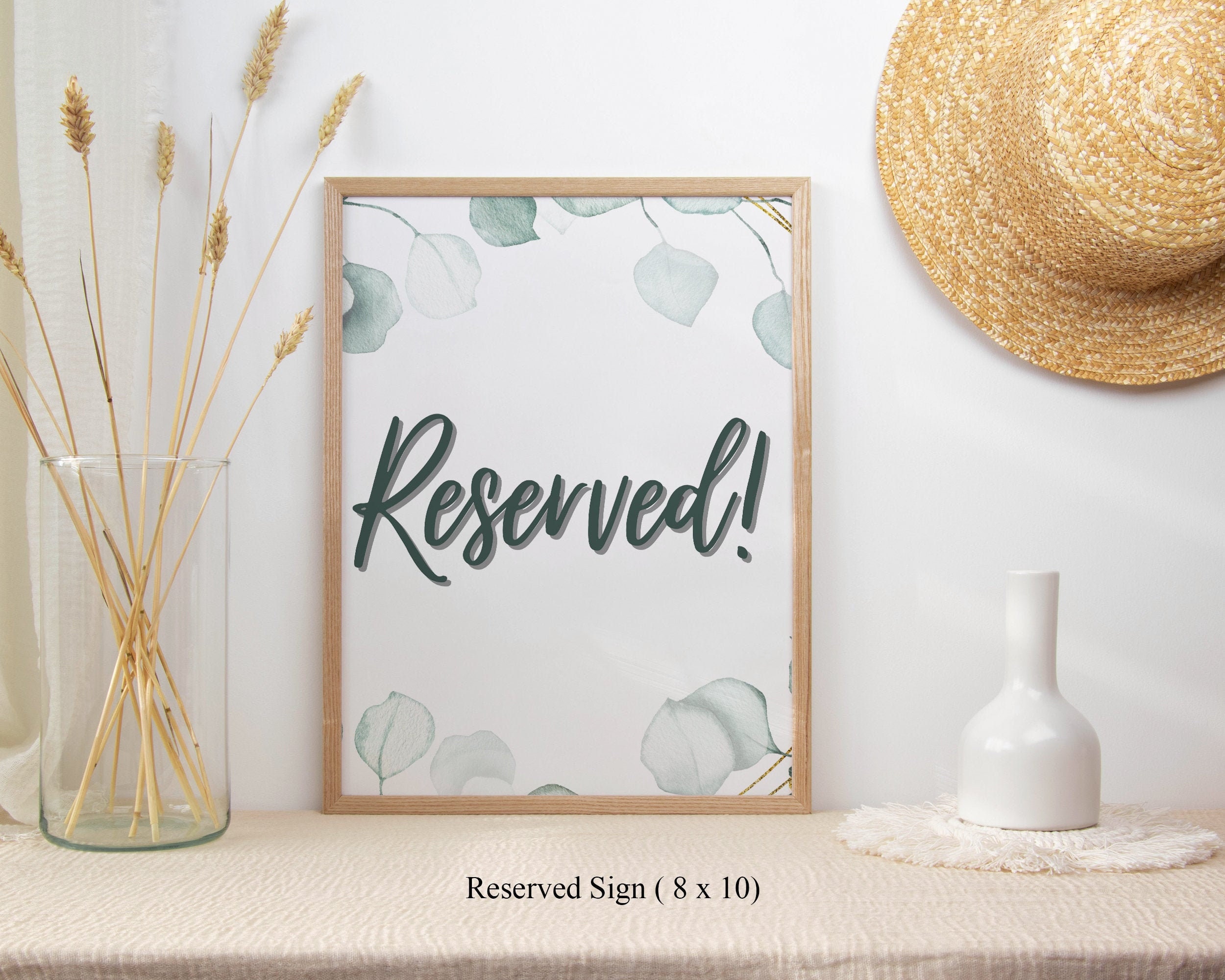 Table Sign Template Table Sign Template