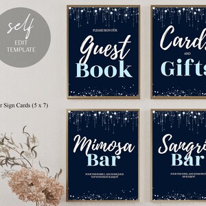 Mimosa Bar Sign Sangria Favors Treat Cards and Gifts Guest Book Bundle Sign Bubbly Bridal Printable Wedding Bar Instant Digital Download AA7