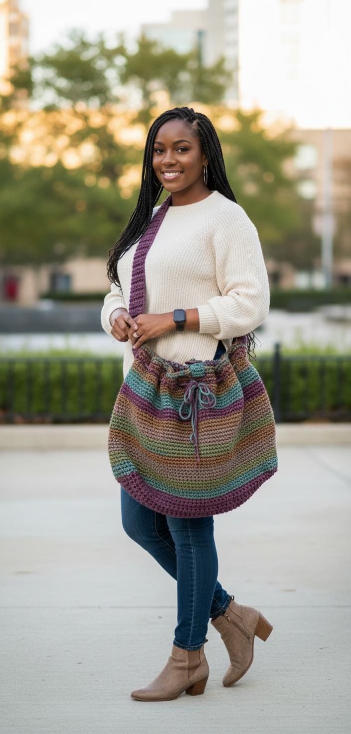 40 Crochet Shoulder Bags with Crossbody Bags, Tote Bags, and Bucket Bags 22 Oversized Chunky Crochet Shoulder Bag Pattern Boho Market