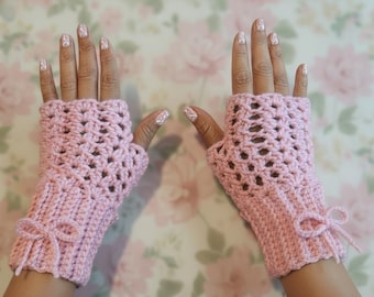 Pretty Lace vingerloze handschoenen | ALLEEN PATROON
