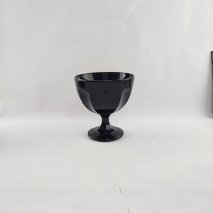 Depression glass - Amethyst glass - pedestal vase - bowl - compote -