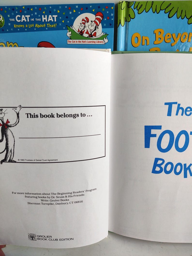 Dr. Seuss Collection Four Books Free Shipping Etsy