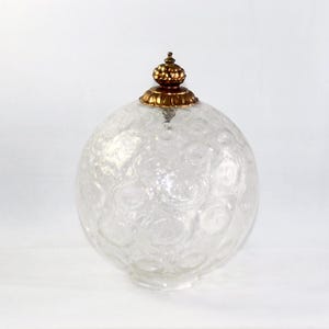 Hanging Swag Lamp Glass Shade - Hollywood Regency - Free Shipping
