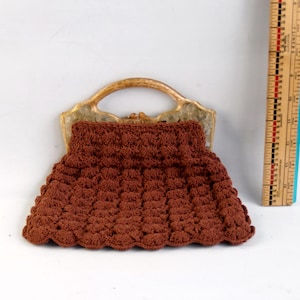 Monedero de mujer - Popcorn Crochet - Asa de celuloide - Envío gratuito