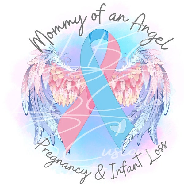 Mommy & Daddy of an Angel Pregnancy and Infant Loss Awareness design BUNDLE