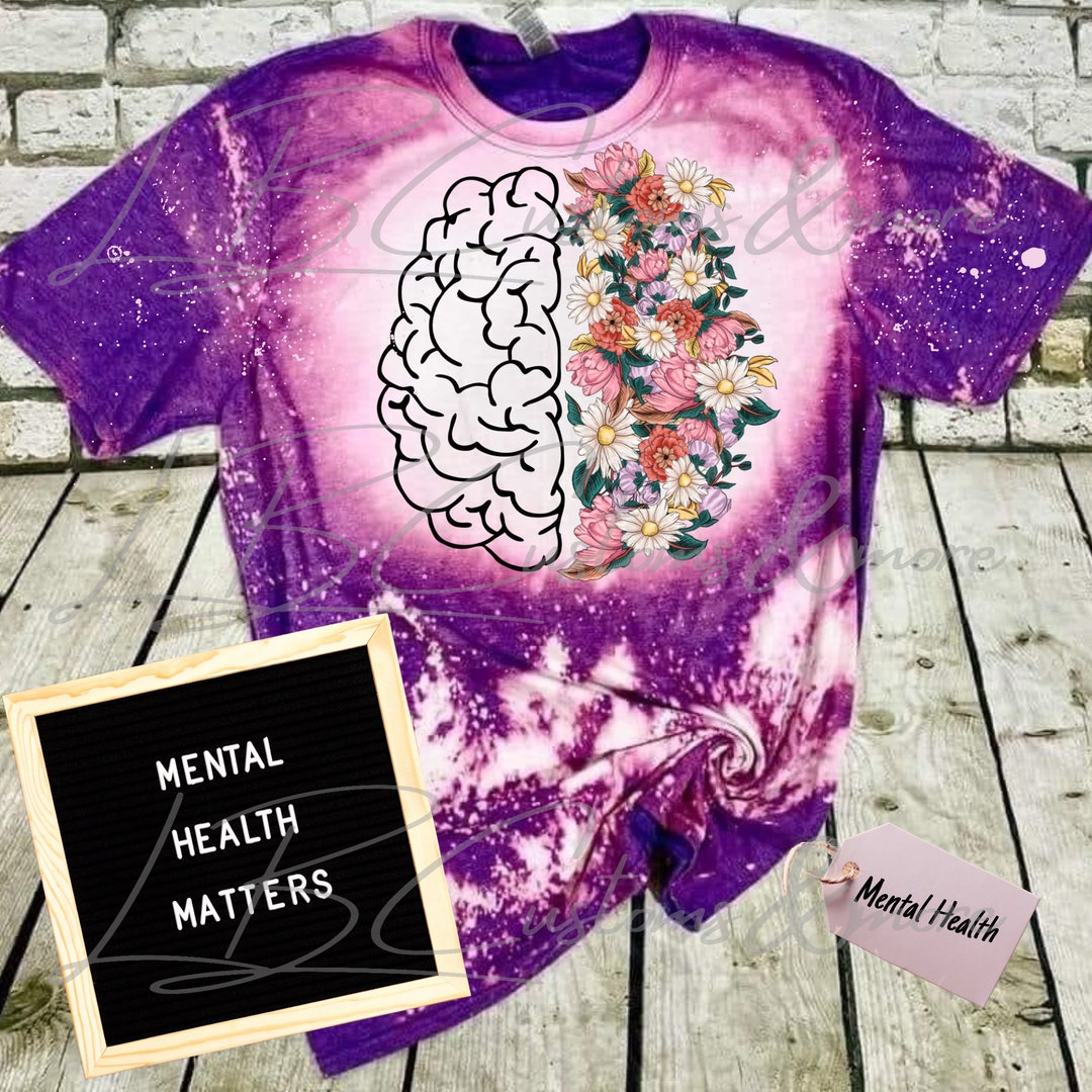Mental Health Flower Brain Sublimation Design Png Digital Download - Etsy