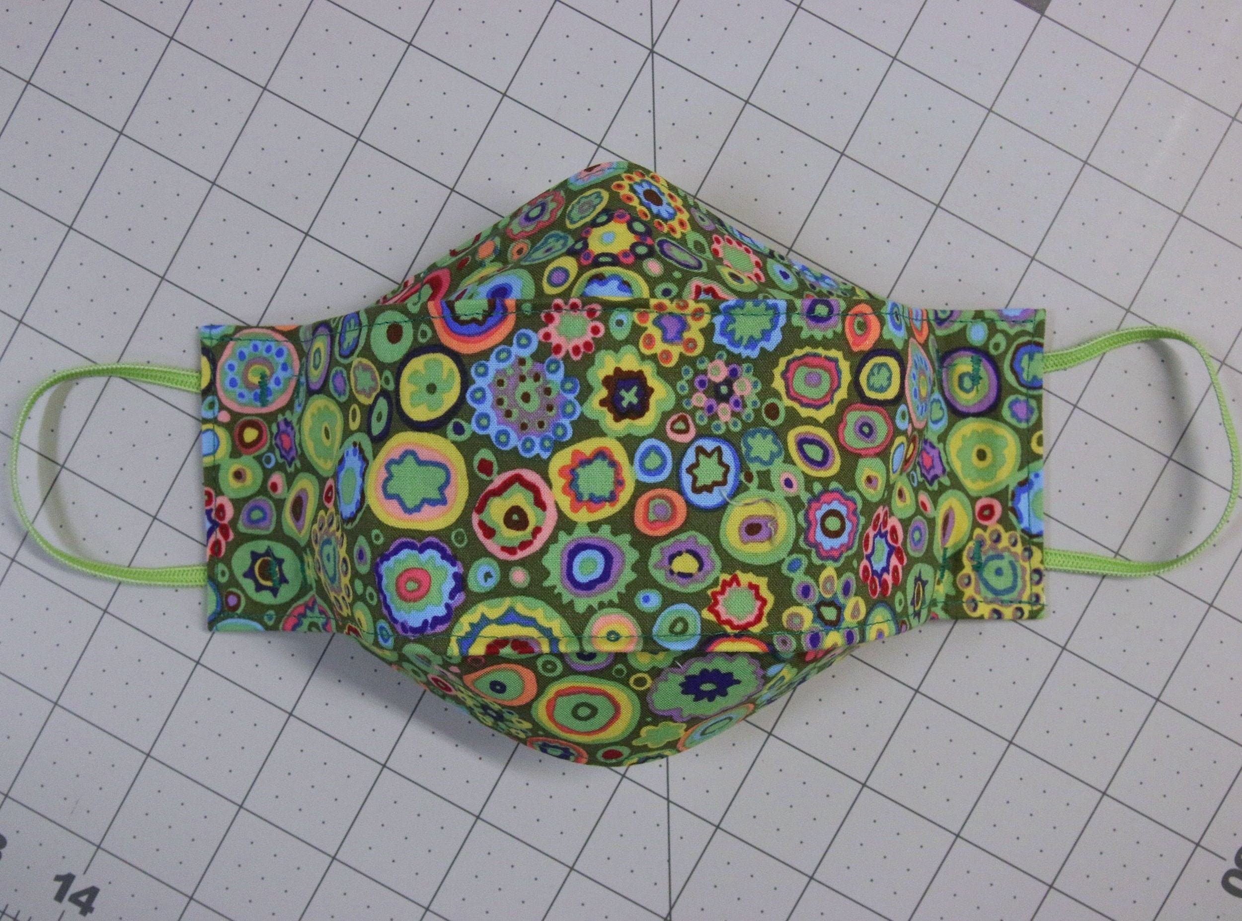 Paper Algae. Twotoned green with multicolored small Etsy