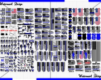 More 250 Design Police Thin Blue Matter, thin blue matter, back the blue, 4th july, forth of july, patriotic svg, us flag svg police
