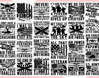 Air Force Design Bundle, Air Force Svg, 4th of July Svg, Air Force Svg, Independence Day Svg, 50 Stars svg, American Flag Svg Air Force - V4