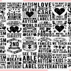 Autism Design Bundle, Autism Vector, Autism svg, Autism Puzzle Svg, Be Kind Svg, Puzzle Piece Svg, Teacher Svg, Autism Awareness, Autism V4