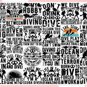 Scuba diving Design Bundle, underwater svg, Scuba Dive SVG, Under Water Svg, Snorkeling Svg, Diving SVG, scuba diving svg, Scuba diving V4