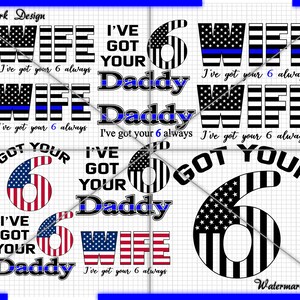 Got your 6 Police Thin Blue Matter, thin blue matter, back the blue, 4th july, forth of july, patriotic svg, us flag svg police