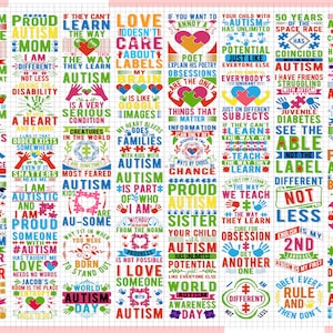 Autism Design Bundle, Autism Vector, Autism svg, Autism Puzzle Svg, Be Kind Svg, Puzzle Piece Svg, Teacher Svg, Autism Awareness, Autism V5