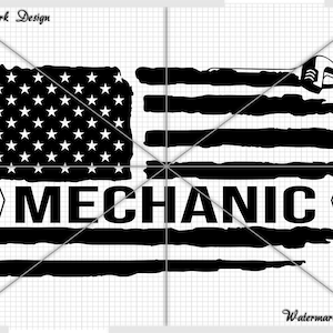 American Distressed Flag Mechanic Distressed flag svg, 4Th July, usa flag svg, memorial day, 4th of july, forth of july, patriotic, us flag