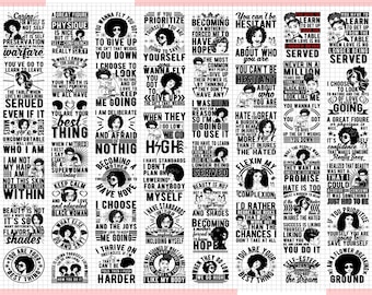 Afro Bundle SVG, schwarze Leben Materie svg, schwarzes Mädchen svg, schwarze Geschichte svg, Melanin svg, afrikanisches svg, Melanin svg, afrikanisches svg - Afro V3