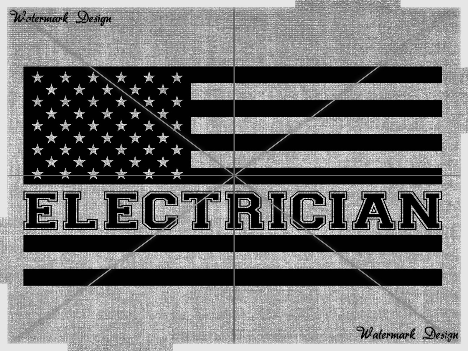 American Flag ELECTRICIAN svg Grunge Electrician Electrician Etsy