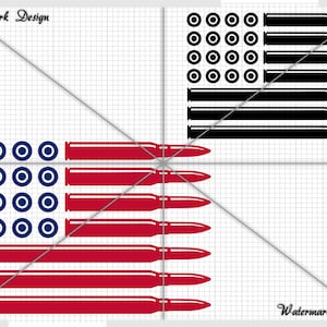 American Bullet  Flag, american flag svg, bullet flag svg, bullet svg, 4th of july svg, memorial day svg, we the people svg, Patriot svg