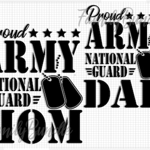 Orgulloso Ejército Guardia Nacional Familia Mamá Papá, Ejército svg, Ejército svg, Militar svg, Veterano svg, Guardia Nacional svg, patriotas svg -A5
