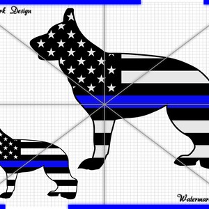 K9 american blue line Thin Blue Matter, thin blue matter, back the blue, 4th july, forth of july, patriotic svg, us flag svg police