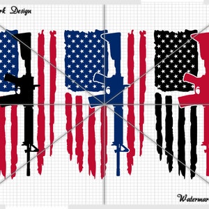 American Distressed Flag with AR15, american flag svg, bullet flag svg, bullet svg, 4th of july, memorial day, we the people, Patriot svg