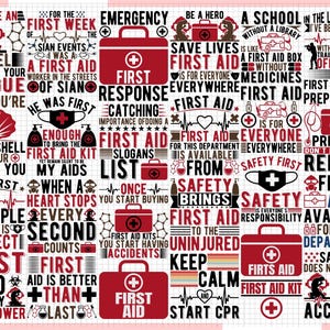 First aid svg, first aid symbol svg, emergency kit svg, emergency medicine, diy kit, self care kit, safety bandage svg, First Aid V2