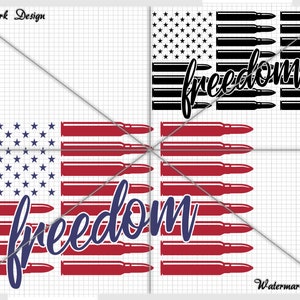 American Bullet  Flag FREEDOM, american flag svg, bullet flag svg, bullet svg, 4th of july, memorial day svg, we the people svg, Patriot svg