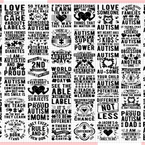 Autism Design Bundle, Autism Vector, Autism svg, Autism Puzzle Svg, Be Kind Svg, Puzzle Piece Svg, Teacher Svg, Autism Awareness, Autism V6