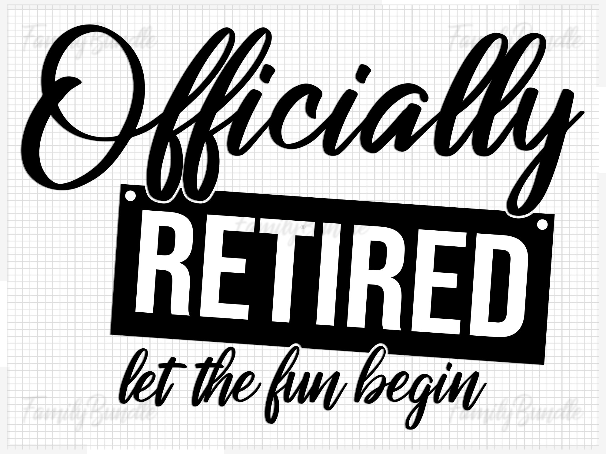 Officially Retired Let the Fun Begin Retirement Svg Design - Etsy