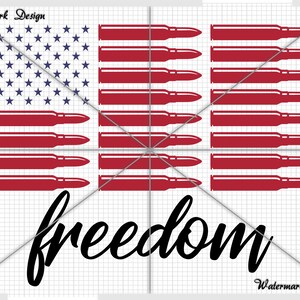 American Bullet  Flag FREEDOM, american flag svg, bullet flag svg, bullet svg, 4th of july, memorial day svg, we the people svg, Patriot svg