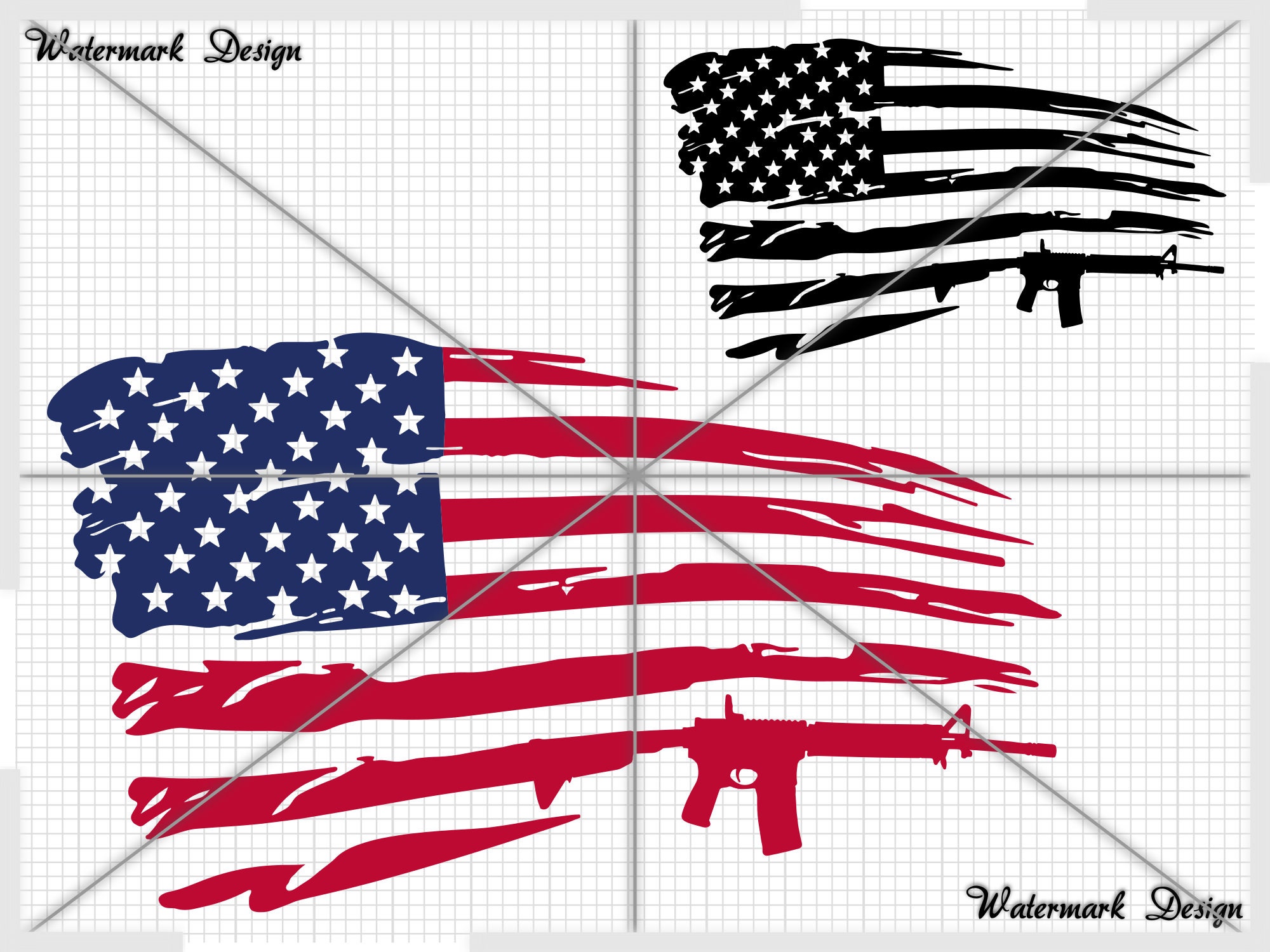 American Bullet Flag american flag svg bullet flag svg | Etsy