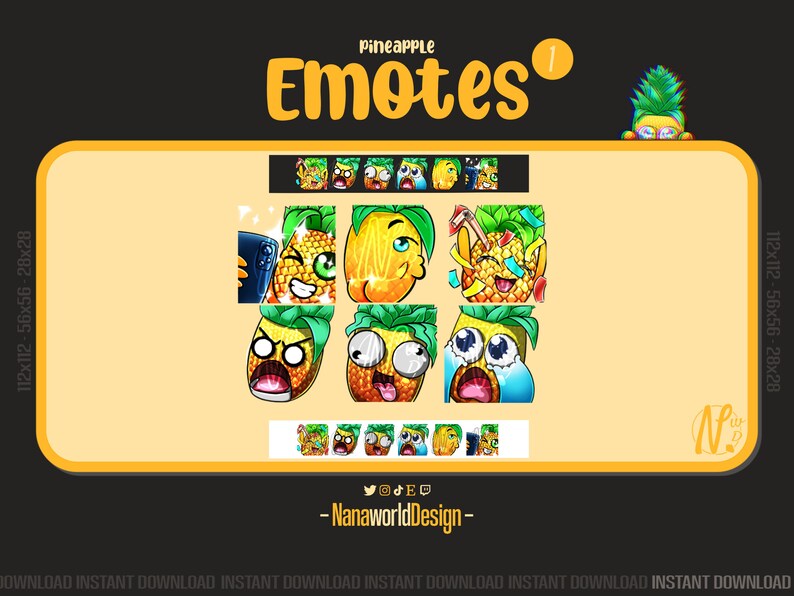 Emotes Astronaut Pack 1/5 Twitch Sub Emotes Bits for Streamers and Discord Server image 6