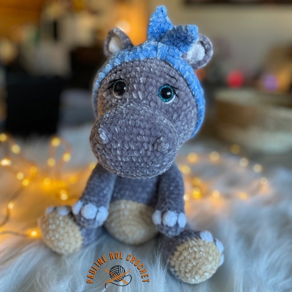 Hippopotame crochet