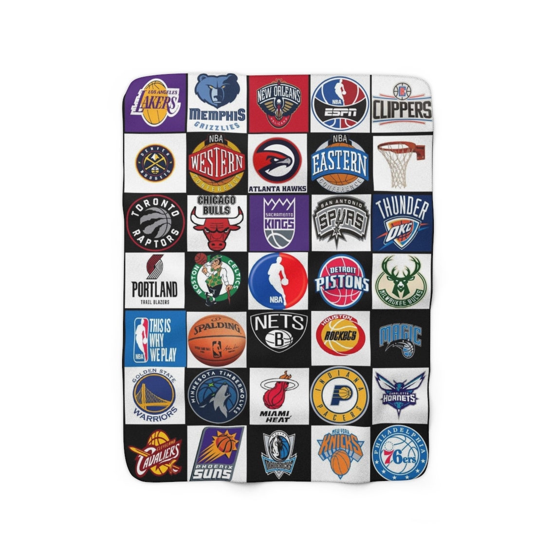 Nba Ultimate Fan Fleece Blanket Nba Basketball Teams Etsy