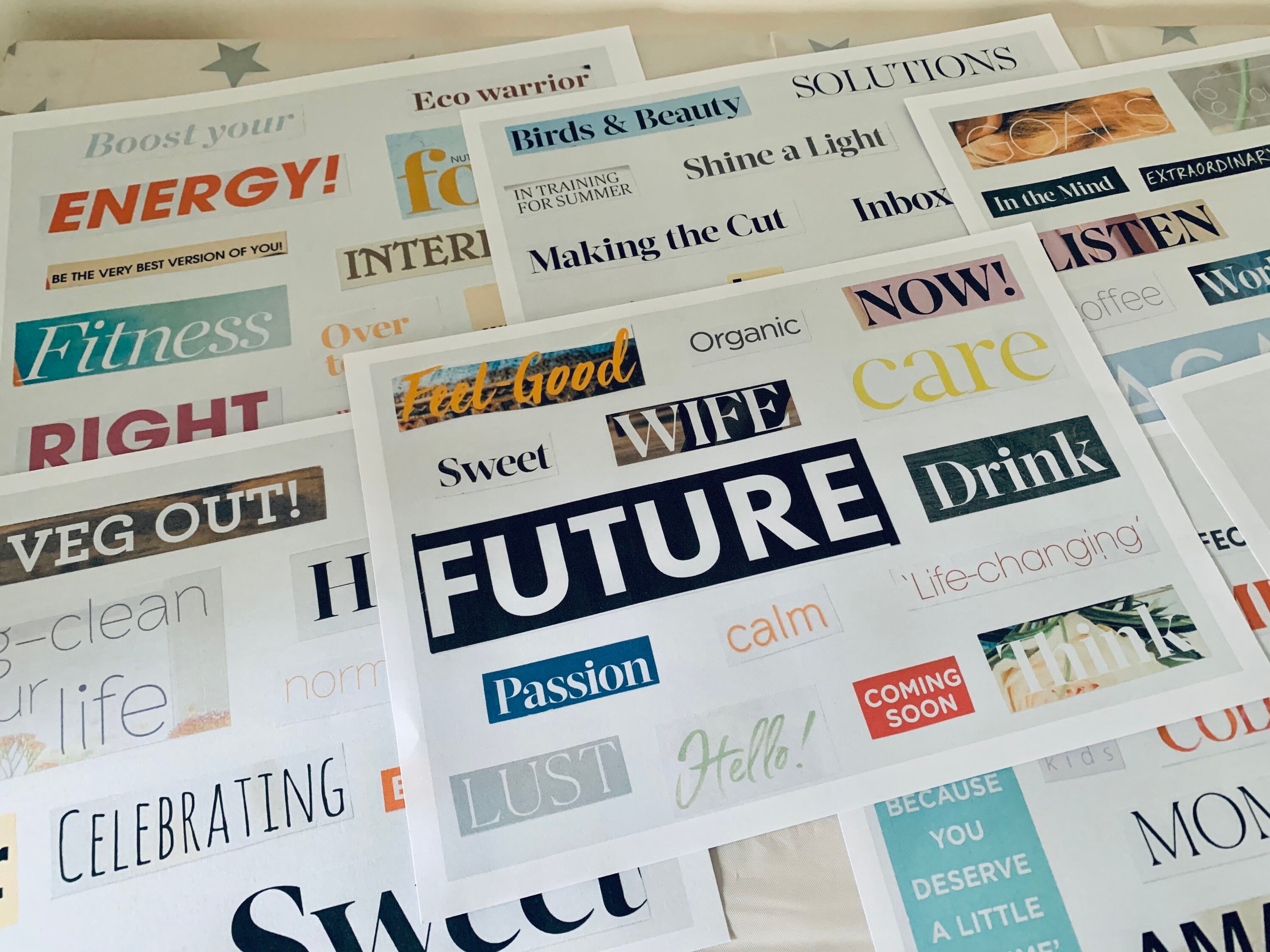 Vision Board Kit Printable Magazine Clippings Law of Etsy