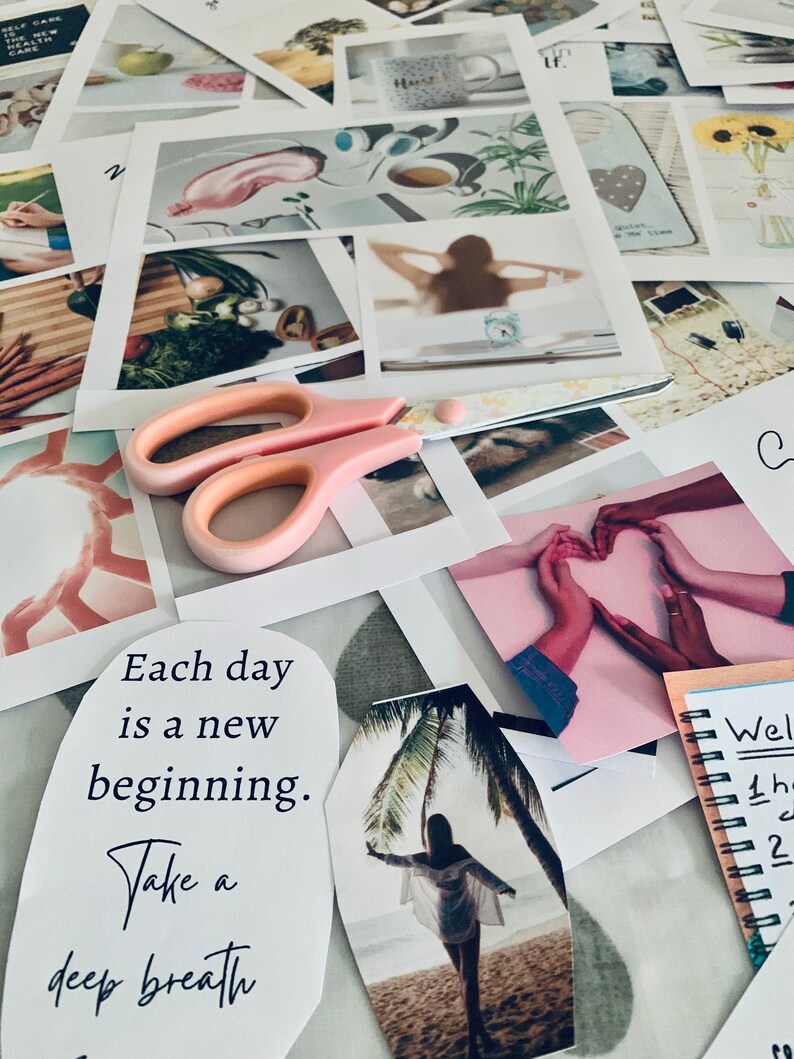 Vision Board Kit Vision Board Printable Self Care Vision Etsy Canada