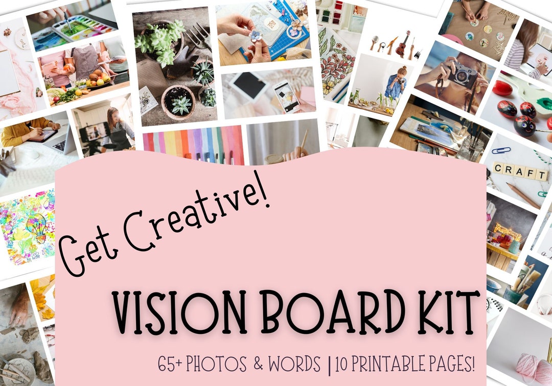 Vision Board Printable for Hobbies Vision Board Kit for - Etsy