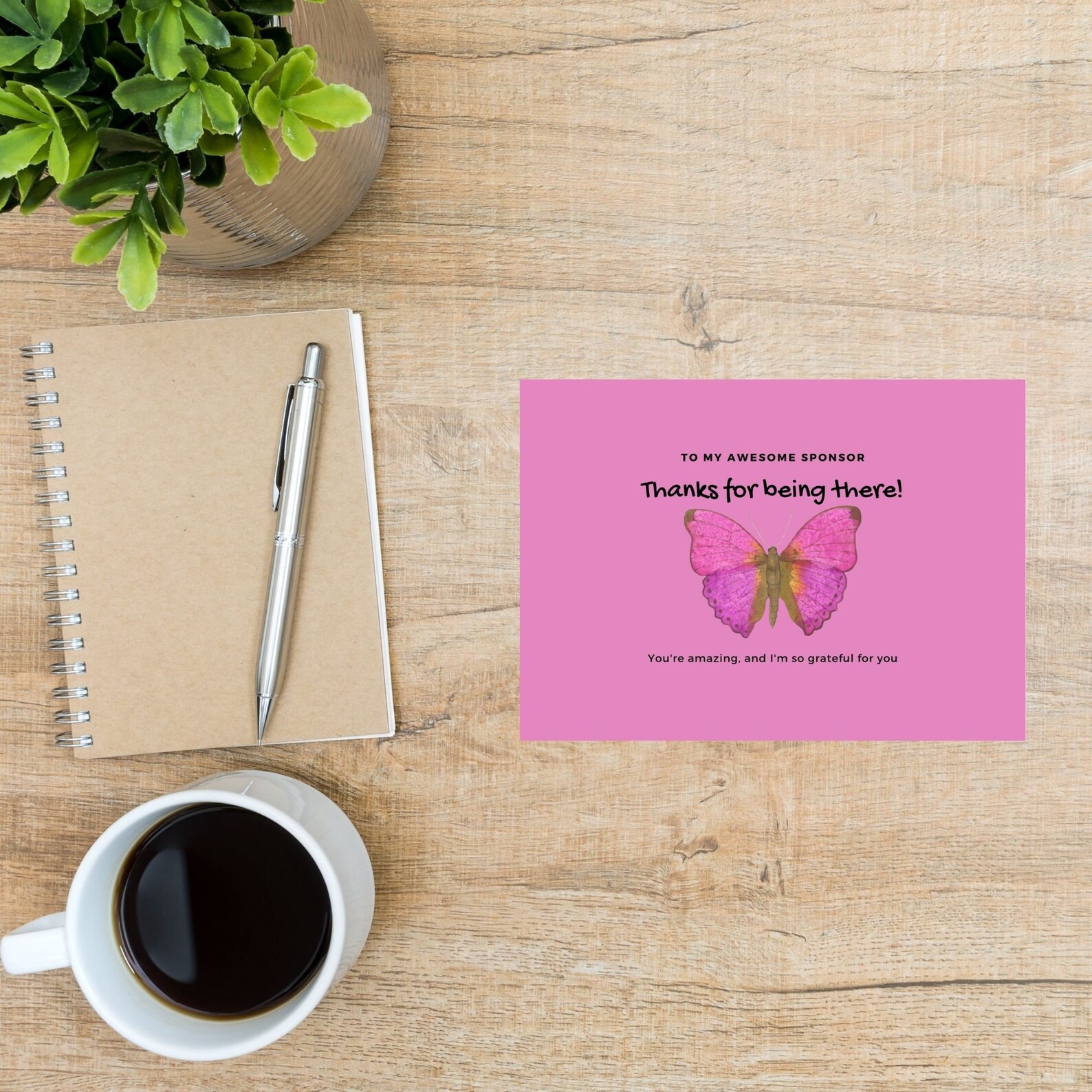 AA Sponsor Gift 5x7 Folded or Flat Card Etsy