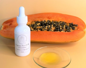 Papaya Seed Oil Cold Pressed Unrefined - Naturally Exfoliates for Glowing, Healthy Skin