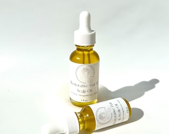 Restorative Hair & Scalp Oil - Fo-Ti Root + Fenugreek CO2 + Nettle - Strengthen, Restore for Healthy Luscious Hair