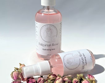 Bulgarian Rose Hydrating Face Mist - Rose Face Toner - Skin Soothing, Hydrating, Uplifting - True Indulgence for Radiant and Balanced Skin