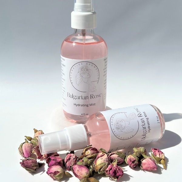 Bulgarian Rose Hydrating Face Mist - Rose Face Toner - Skin Soothing, Hydrating, Uplifting - True Indulgence for Radiant and Balanced Skin