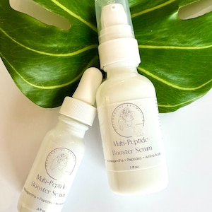 Peptide Booster Serum - Ashwagandha + Peptides + Amino Acids - Transformative Serum for a Replenished, Supple, Enhanced Appearance
