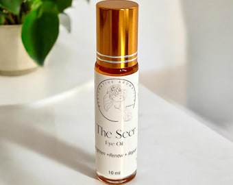 The Seer Under Eye Oil Serum | Frankincense Resin Infused Oil + Green Coffee Oil + Castor Oil - Bright Eyes, Time Eraser