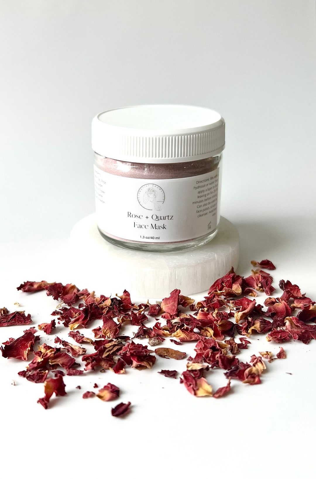 Rose Quartz Face Mask Face Scrub Cleanser Nourishing Spa Treatment for