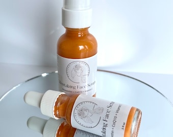 Revitalizing Face Serum - Astaxanthin + CoQ10 + Vitamin C - Powerful Skin Enhancer